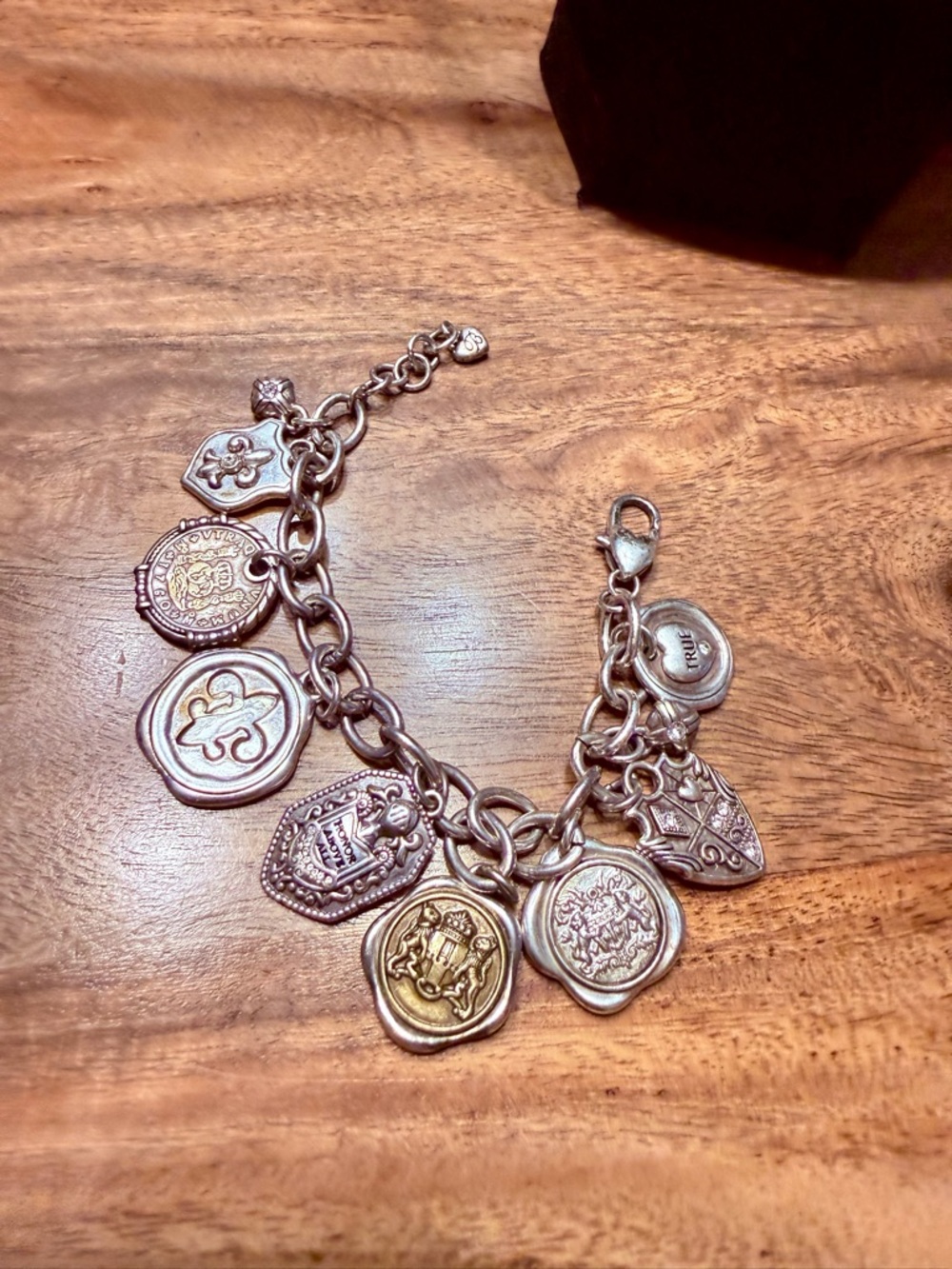 Brighton Two-Tone Charm Bracelet in Silver and Gold